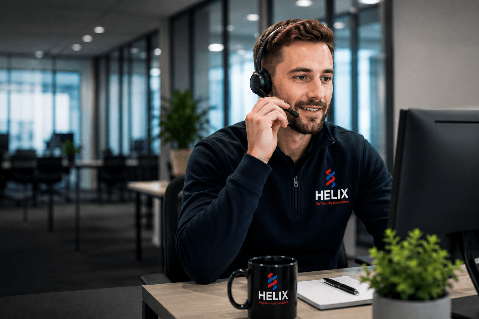 Helix customer support team member